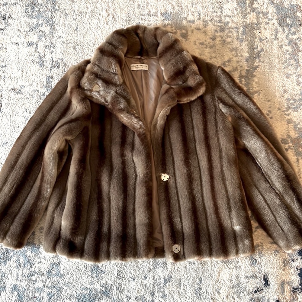 Faux fur jacket